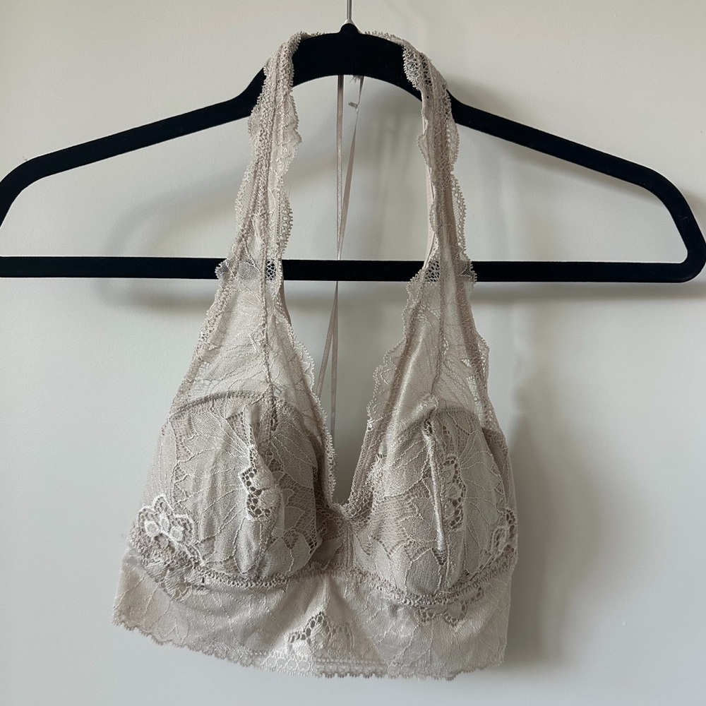 Aerie Lace Bralette in Soft Beige